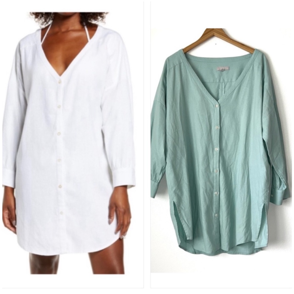 Chelsea28 Oversized Linen Beach Cover-Up